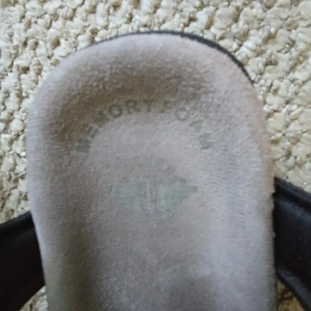 Mens Dockers Newpage Black Slingback Memory Foam Sport River Sandals Size US 8M